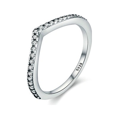 P&J Jewellery Stříbrný prsten Třpytivá korunka SRP8