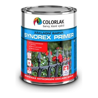 Colorlak SYNOREX PRIMER S2000 antikorozní základní barva na kov 0,35L šedá