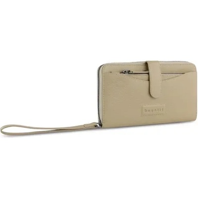 Bugatti Дамски кожен портфейл Bugatti Elsa Long, бежов (49 4626 54)