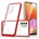 HQWear Прозрачен кейс 3в1 за Samsung Galaxy A32 5G с гел рамка, червен (9145576242711)
