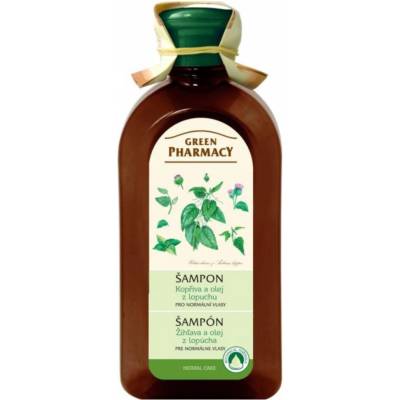 Green pharmacy Šampón na vlasy Pre normálne vlasy žihľava a olej z lopúcha 350 ml