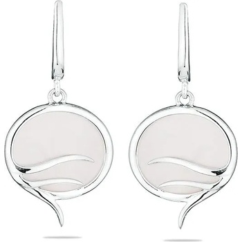 Image 1 of Swan Сребърни обици с бял седеф GL1731E Swan