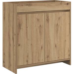 vidaXL Кабинет под мивка за баня Дъб артизан 78, 5 x 37, 5 x 81 см (890791)