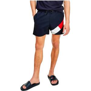 Tommy Hilfiger Бански гащета Tommy hilfiger Colour Blocked Slim Fit Mid Length swimming shorts - Blue (Desert Sky)