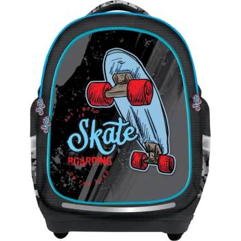 YOLLO Ученическа, анатомична раница S-COOL YoLLo Skateboard, 15 л