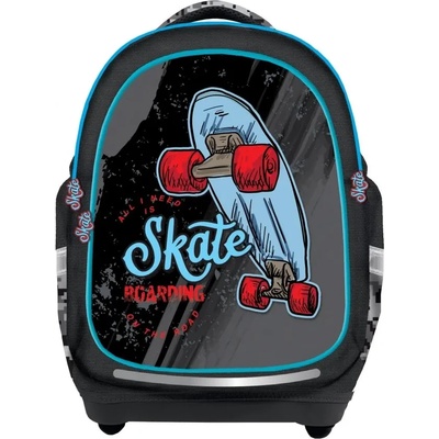 YOLLO Ученическа, анатомична раница S-COOL YoLLo Skateboard, 15 л