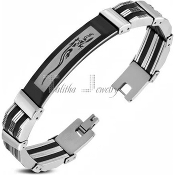 Image 1 of Talitha Мъжка гривна с изображение на гущер за късмет