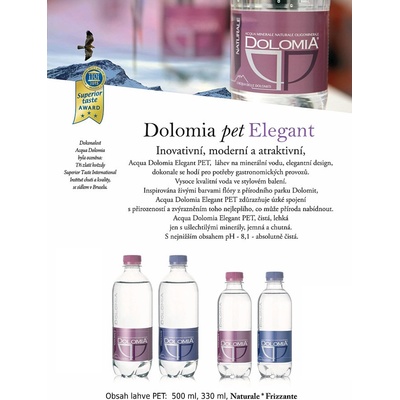 Dolomia Perlivá voda pet 0,5 l