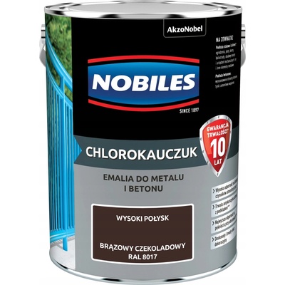 Smalt Nobiles hnědá čokoládová na betonu a kov RAL 8017 lesklý 5L