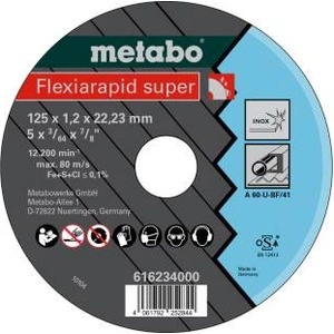 Metabo Режещ диск Flexiarapid super 125x1.2x22.23 Inox, TF 41 616234000 (616234000)