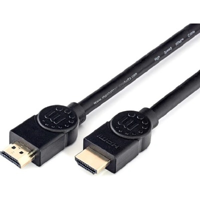 Кабел Manhattan - 2075100613, HDMI/HDMI, Ethernet, 2 m, черен (2075100613)