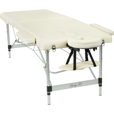Body fit Hliníkový masážní stůl BodyFit, dvoudílný, 70,5 cm x 195 cm – černý – Zboží Dáma