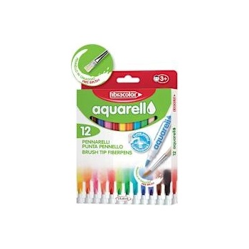 Fibracolor Маркери Aquarell 12 цвята