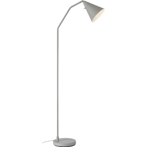 Markslöjd Сива LED затъмняваща се подова лампа с метален абажур (височина 144 cm) Funil - Markslöjd (108891)