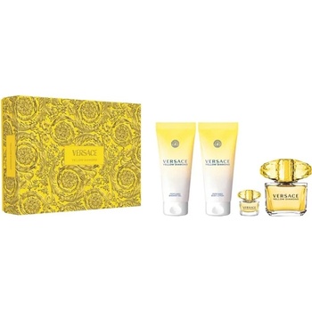 Image 1 of Versace Yellow Diamond Комплект (EDT 90ml + EDT 5ml + BL 100ml + SG 100ml) за Жени