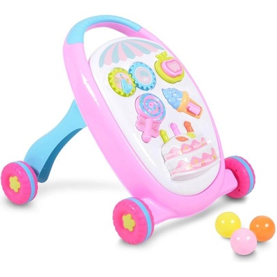 Moni Играчка за прохождане Cake розов (3800146266639)