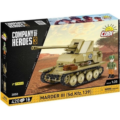 Cobi 3050 Company of Heroes 1:35 Nemecký stíhač tankov Sd.Kfz. 139 MARDER III