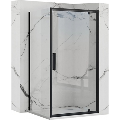 MAXMAX Sprchový kout REA RAPID swing 80x100 cm - černý