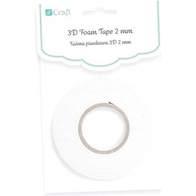 DPCraft 3D penová páska GSTA-012 2 mm x 1,5 cm x 2,2 m biela