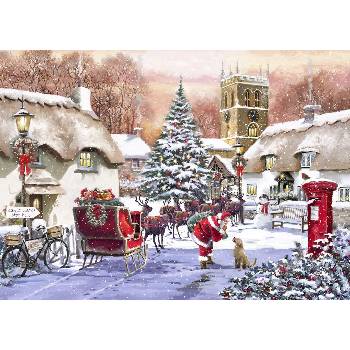 Image 1 of Bluebird Puzzle - Puzzle Village and Santa - 500 piese