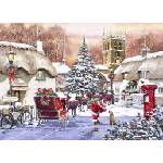 Bluebird Puzzle - Puzzle Village and Santa - 500 piese