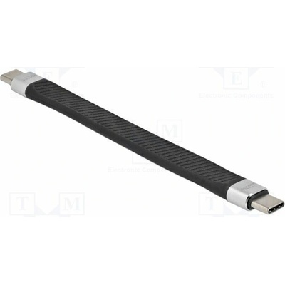 Delock 86939 USB C vidlice z obou stran 0,13m černý