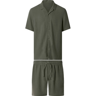 esmara Men pánské mušelínové pyžamo khaki – Hledejceny.cz