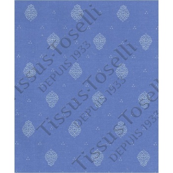Tissus Toselli Kuchňská zástěra Mistral Modrá-bílá Mistral