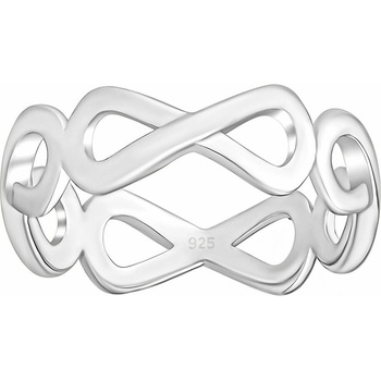 SILVEGO Stříbrný prsten Infinya QR624RS