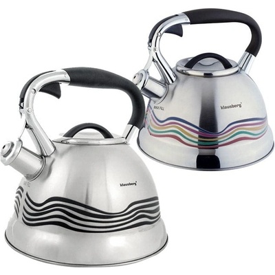 KLAUSBERG Свирещ чайник Klausberg KB 7048, 3 литра, Променящ цвета си при завиране, Индукция, Инокс (1220420027)