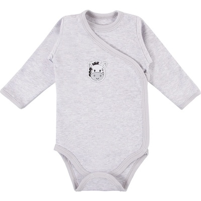 EEVI Body zavinovací s dlouhým rukávem BABY LOVE šedé šedá Baby Love