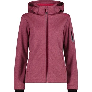 CMP Дамско софтшел яке CMP Women's Softshell Jacket Zip Hood Softshell jacket - Pink Fluo Mel / Magenta - размер 48 (EU) (103-2141-1818)