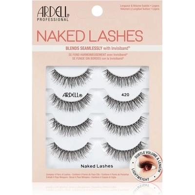 Ardell Naked Lashes Multipack nalepovacie mihalnice veľké balenie typ 420 4 pár