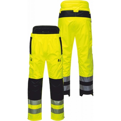 PortWest kalhoty PW342 Hi-Vis Extreme reflexní žluto-černá