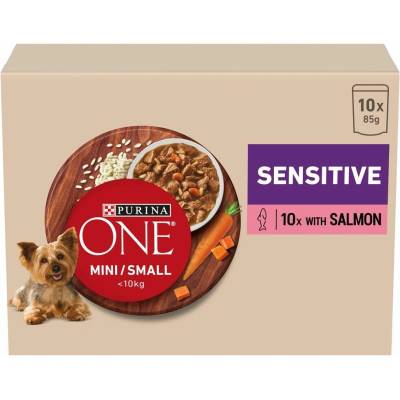 Purina One Mini Dog Sensitive losos ve šťávě 10x85g