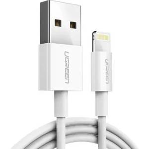 UGREEN US155 КАБЕЛ USB А / Lightining MFI 2m UGREEN - БЯЛ (Ugreen 20730)