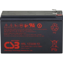 CSB 12V 9Ah olověný akumulátor HighRate (8 let) F2 (HRL1234W F2 FR)