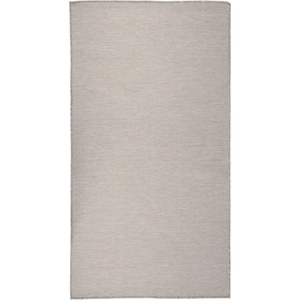vidaXL Градински плоскотъкан килим, 80x150 см, светлосив (340778)
