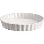 Emile Henry Керамична кръгла форма за тарт emile henry deep tart dish дълбока - Ø32 см - цвят бял (eh 6032-11)