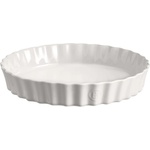 Emile Henry Керамична кръгла форма за тарт emile henry deep tart dish дълбока - Ø32 см - цвят бял (eh 6032-11)