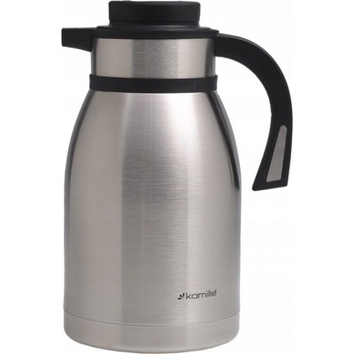 Kamille Termoska na nápoje 1,5 l stříbrná mat