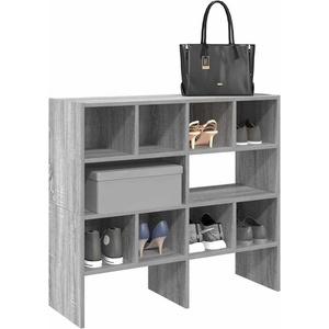 vidaXL Поставки за обувки, 2 бр, стифируеми, сив сонома, 89, 5x30x40 см (858850)