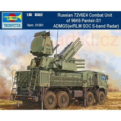 Trumpeter Russian 72V6E4 Combat Unit of 96K6 Pantsir-S1 ADMGSw/RLM SOC S-band Radar 1:35