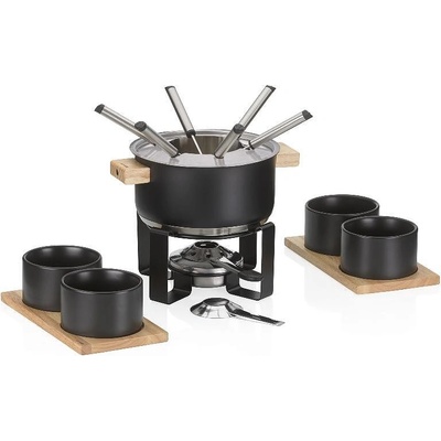Kela (Германия) Фондю комплект kela gunten със стоманена тенджера - 16 части (kela 10068)