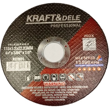 Kraft & Dele brusný kotouč 115 x 1,2 x 22,23 mm KD1991