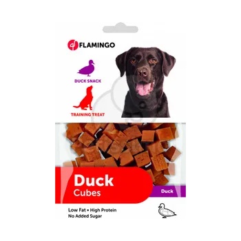 Image 1 of Flamingo Cubes Snack - патешко месо 85 г