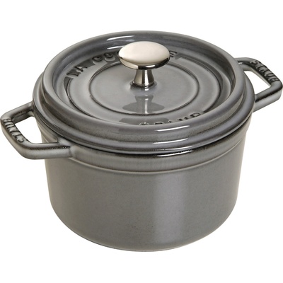 Staub Кръгла тенджера за готвене, графитено сив O 14 cm Staub (ST1101418)