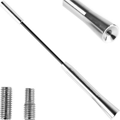 AMiO Prút autoantény 20 cm 5/6mm adaptér ANTM05