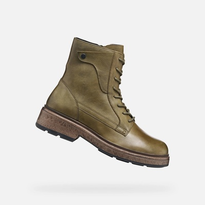 Geox Хаки дамска обувка до глезена Geox Swelen Geox | Zelen | ЖЕНИ | 35