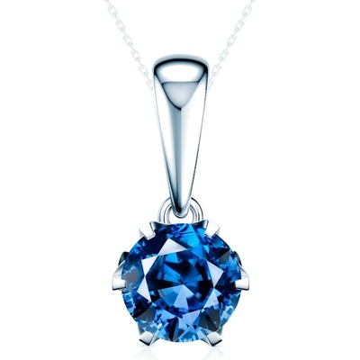 SAVICKI Висулка The Journey: бяло злато, жълт лабораторен диамант